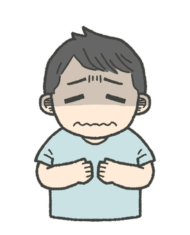 Boy in short sleeves who is not feeling well (with shadow)_1, JPG and PNG Boy in short sleeves who is not feeling well (with shadow)_1, children, boy, man, JPG and PNG