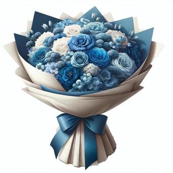 Cute bouquet ⑩ blue, bouquet, bouquet, blue, JPG and PNG