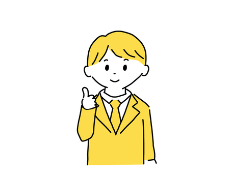 グッドポーズするビジネスマン グッド,いいね,ok,like,グッジョブ,ビジネスマン,スーツ,サラリーマン,会社員,ビジネスのイラスト素材