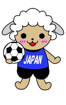 サッカー サッカー,スポーツ,動物,ひつじのイラスト素材