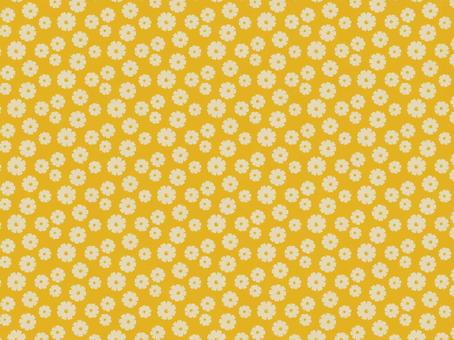 Japanese pattern autumn cherry blossoms (cosmos) 4 yellow, cosmos, flower, and handle, JPG and AI