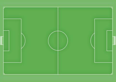 サッカーコート（A4） サッカーコート,サッカー場,サッカー,ゴールネット,サッカースタジアム,グラウンド,背景のイラスト素材