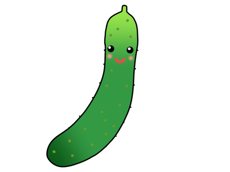 Illustration, cucumber, vegetables, green, JPG and PNG