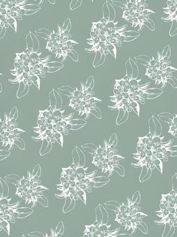 Illustration, flower handle, simple, line drawing, 