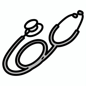 聴診器 聴診器,医療,健康診断,人間ドック,イラストのイラスト素材