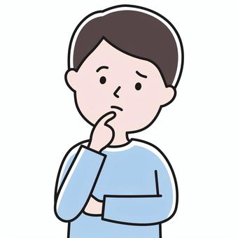 疑問 上半身 男性_影 SHM