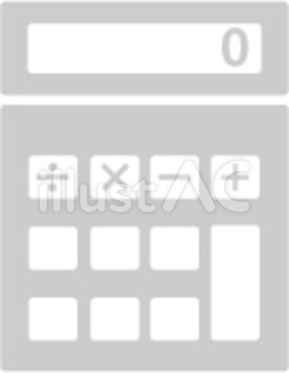電卓　その3 電卓,計算機,お金のイラスト素材