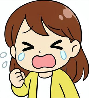 泣く女性 女性,表情,悲しい,失恋,女子大生,女子,つらい,涙,泣くのイラスト素材