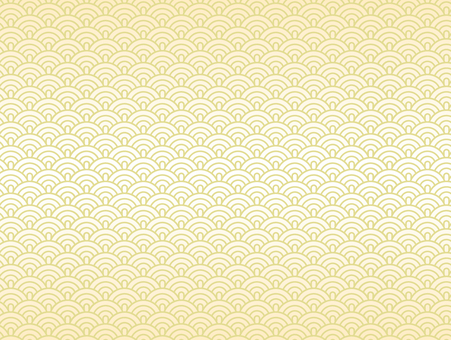 波背景 青海波,豪華,はがき,涼しい,清涼,金,高級,ゴージャス,波模様,模様のイラスト素材