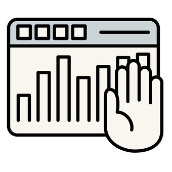 Illustration icon material: Graph 128, JPG, PNG and AI Illustration icon material: Graph 128, graph, hand, means, JPG, PNG and AI
