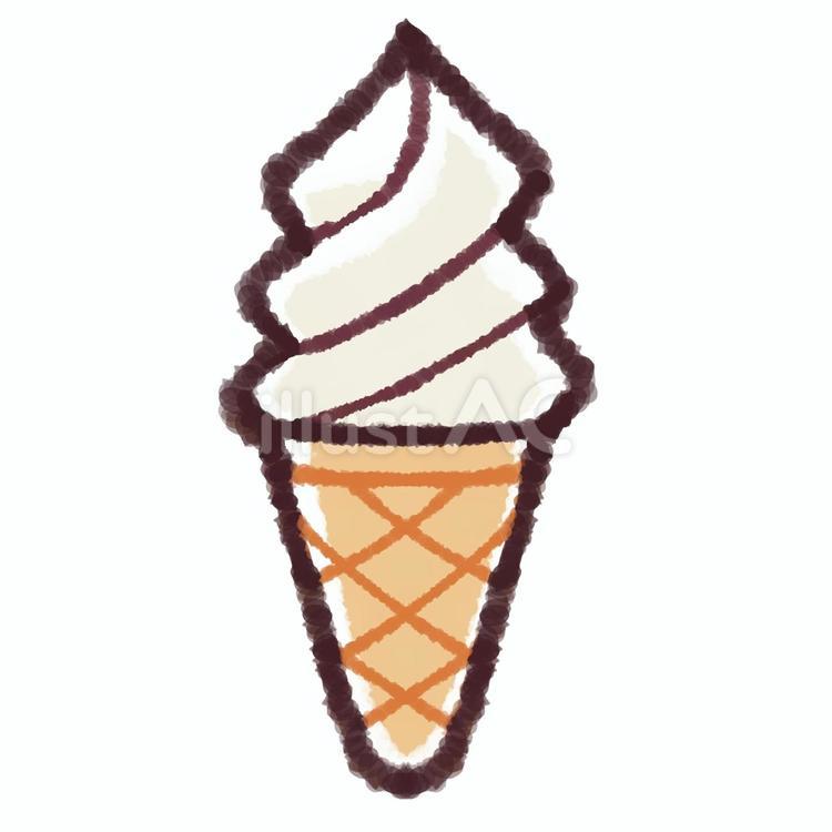 ソフトクリーム ソフトクリーム,アイス,コーンのイラスト素材