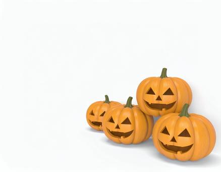 笑顔のジャックオランタン集合