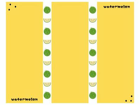 Illustration, watermelon, yellow, summer, 