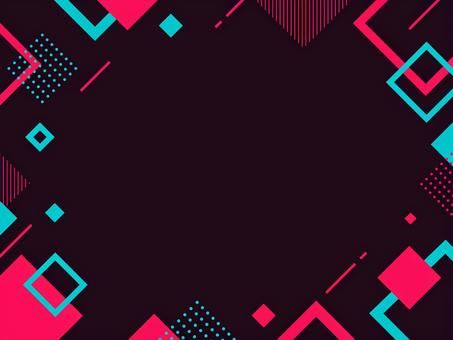 SNS風の背景 黒,ピンク,グリーン,サムネイル,シンプル,動画,sns,動画配信,サムネ,サムネ画像のイラスト素材