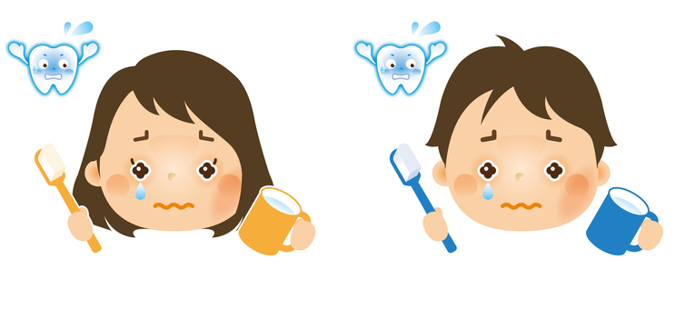 歯磨きをする子ども20 歯磨き,歯医者,子ども,歯ブラシ,虫歯,歯,予防,フッ素,アイコン,男の子のイラスト素材