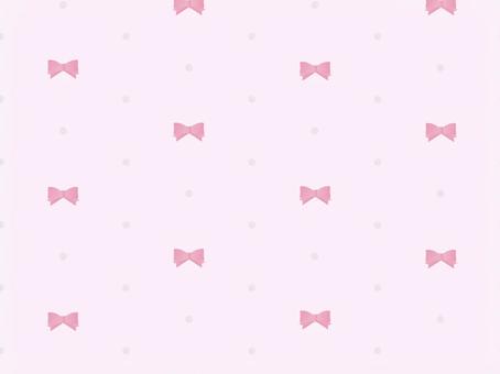 リボンドット背景（ピンク） リボン,背景,ドット,かわいい,ゆめかわ,パステル,壁紙,素材,包装紙,パターンのイラスト素材