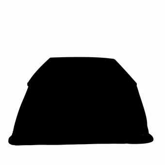 コタツのシルエット コタツ,シルエット,冬,影,黒色のイラスト素材