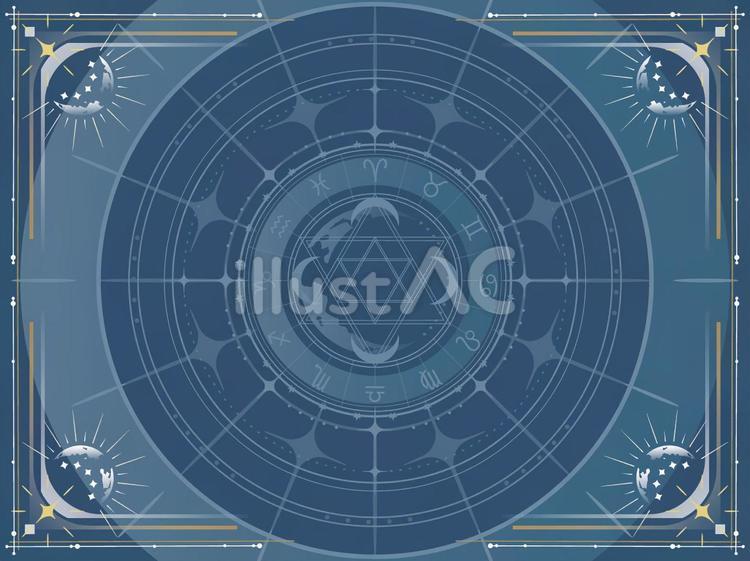 魔法陣　フレーム背景33 魔法陣,枠,フレームのイラスト素材