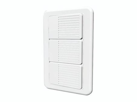 スイッチ　平べったいやつ スイッチ,電灯,ワイドスイッチ,埋め込み,電気,照明,オン,オフ,on,offのイラスト素材