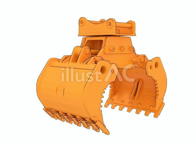 Free Vectors | Grapple bucket at a construction site
