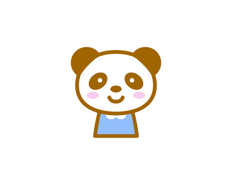 パンダちゃん　ノーマル パンダ,動物,キャラクター,生き物,獣のイラスト素材