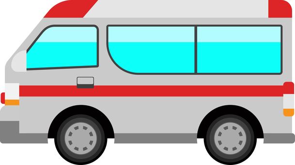 救急車 救急車,車,自動車,応急,緊急,119,横からのイラスト素材