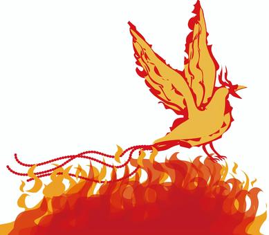 Illustration, phoenix, a phoenix, nggoleki, 