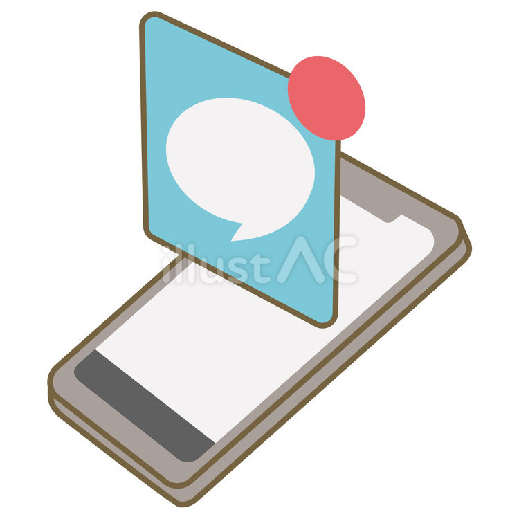 不在着信スマートフォン スマートフォン,スマホ,不在着信のイラスト素材