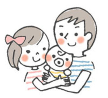 Illustration, family, family, simple, JPG