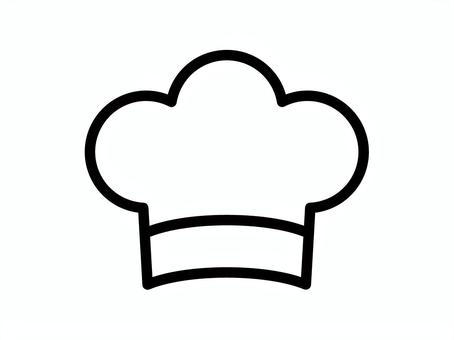 コック帽のアイコン コック帽,アイコン,帽子,シェフ,料理,クッキング,シンプル,黒,アウトラインのイラスト素材