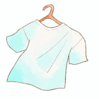 洗濯物 シャツ,ハンガー,洗濯物,水彩,鉛筆のイラスト素材