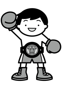 Illustration, boxing, champion, boxer, 