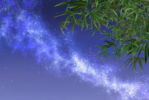 Illustration, tanabata, milky way, nebula, 