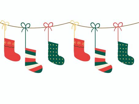 Christmas No.15, winter, christmas, socks, JPG, PNG and AI