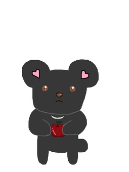 くまとりんご くまとりんご くま,りんご,appleのイラスト素材