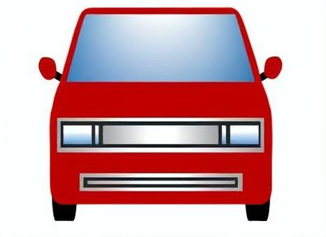 軽自動車92 軽自動車,ミニバン,ワンボックスカー,車,自動車,乗用車,自家用車,挿絵,乗り物,正面のイラスト素材