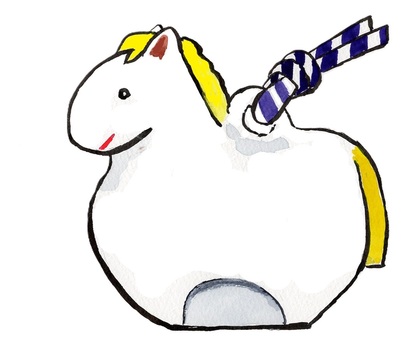馬の土鈴 馬,土鈴,哺乳類,草食動物,家畜,たてがみ,午年,縁起物,飾り,白馬のイラスト素材