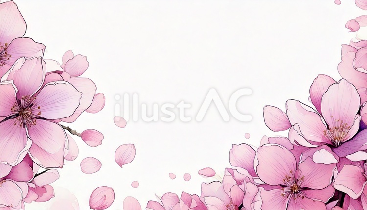 桜 花,植物,花びらのイラスト素材