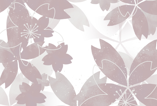 おしゃれな桜の花のポストカード  おしゃれな桜の花のポストカード  葉書,桜,花,ポストカード,水彩,おしゃれ,春,花びら,満開,日本のイラスト素材