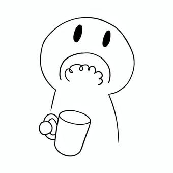 うがいをする人 うがい,棒人間,ゆるい,手描き,シンプルのイラスト素材
