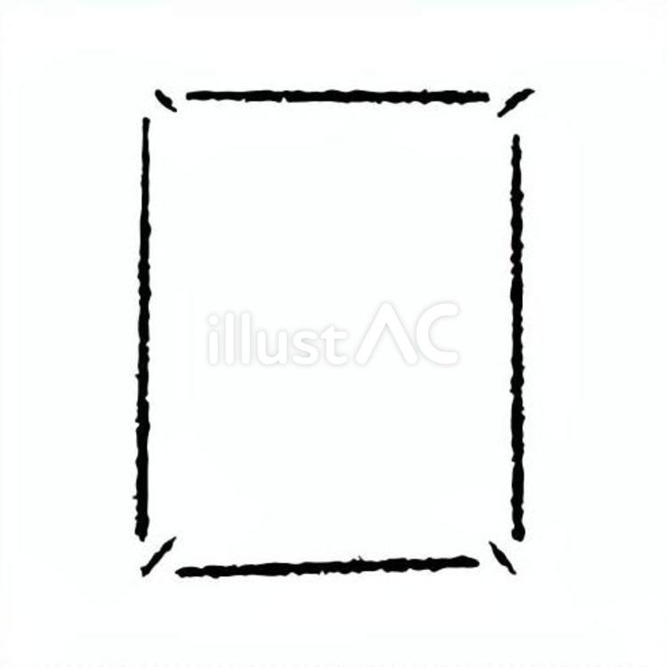 手描きのカクカクの吹き出し47 吹き出し,フレーム,見出しのイラスト素材