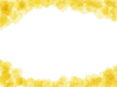 Illustration, tiny, yellow, frame, 