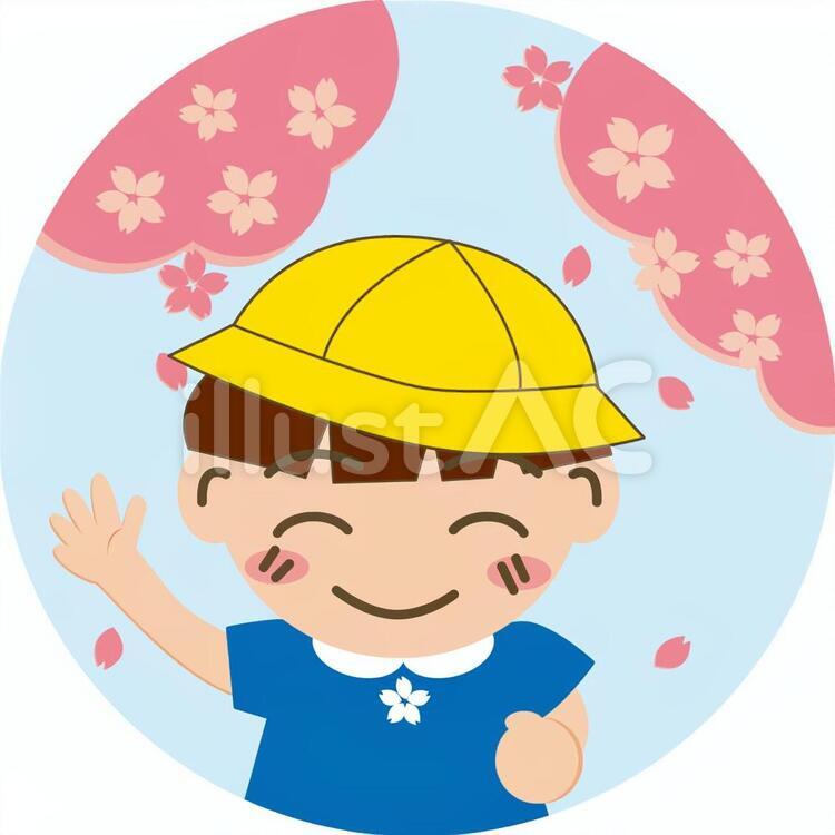 さくら3 さくら,桜,入園のイラスト素材