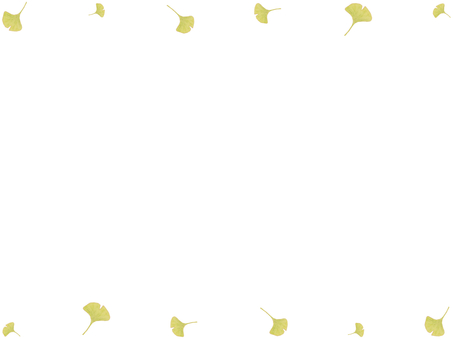 木の葉のフレーム　銀杏