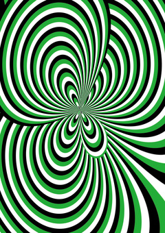 うねり　　 うねり,曲線,抽象的,トリコロール,緑,アレンジ,背景,a4のイラスト素材