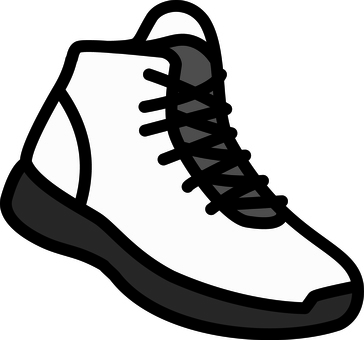 バスケットシューズです。 バスケットボール,シンプル,シューズ,靴,室内,スポーツのイラスト素材