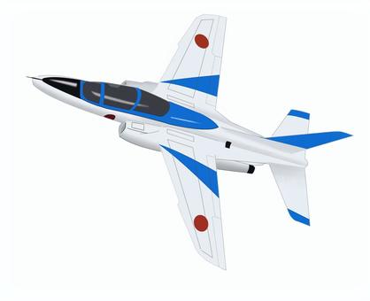 航空自衛隊ブルーインパルス　リアル 航空自衛隊,リアル,ブルーインパルス,曲芸飛行,亜音速,ジェット,練習機,ドルフィンのイラスト素材