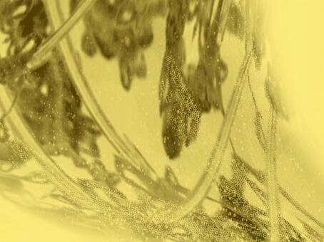 淡彩ステンドグラス-イエロー04 イエロー,黄色,マスタード,レトロ,ノスタルジック,背景,抽象,キラキラ,透明感,グラデーションのイラスト素材