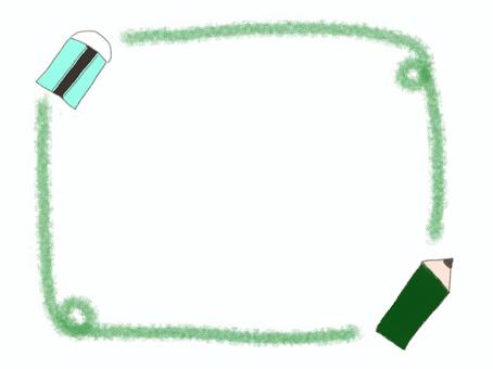 Stationery frame, pencil, eraser, frame, JPG and PNG