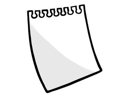 リングノートから一枚ちぎられた紙 リングノートから一枚ちぎられた紙 紙,用紙,ちぎる,破る,切り取る,切り取り,メモ,無地,白紙,空白のイラスト素材